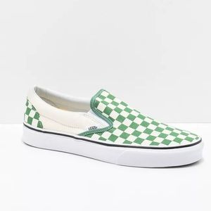 COPY - Green and white checkered vans
